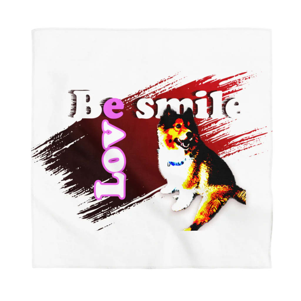 もふもふ犬ソア君SHOPのBe smile♡ バンダナ