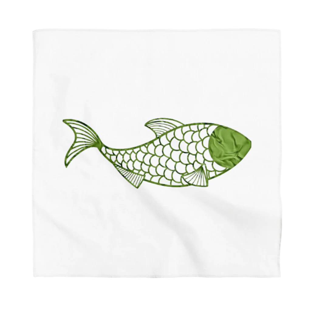 mumusの魚　green Bandana