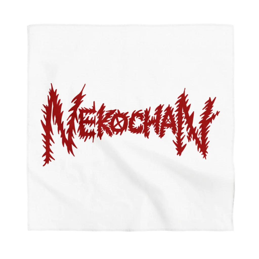 サトシ最悪の配信者のNEKOCHAN Graffiti (レッド) Bandana