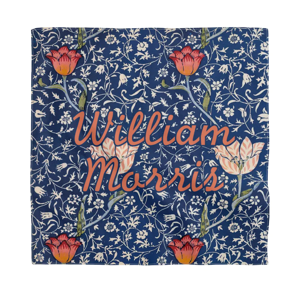 antique-museumのWilliam Morris's Medway ウィリアムモリス「メドウェイ」 バンダナ