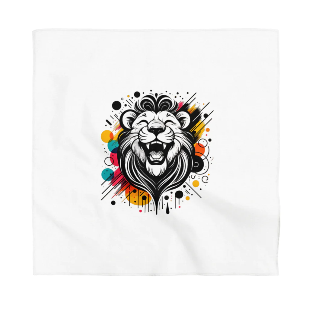 リトルスター・クローゼットの#laughing animal art Bandana