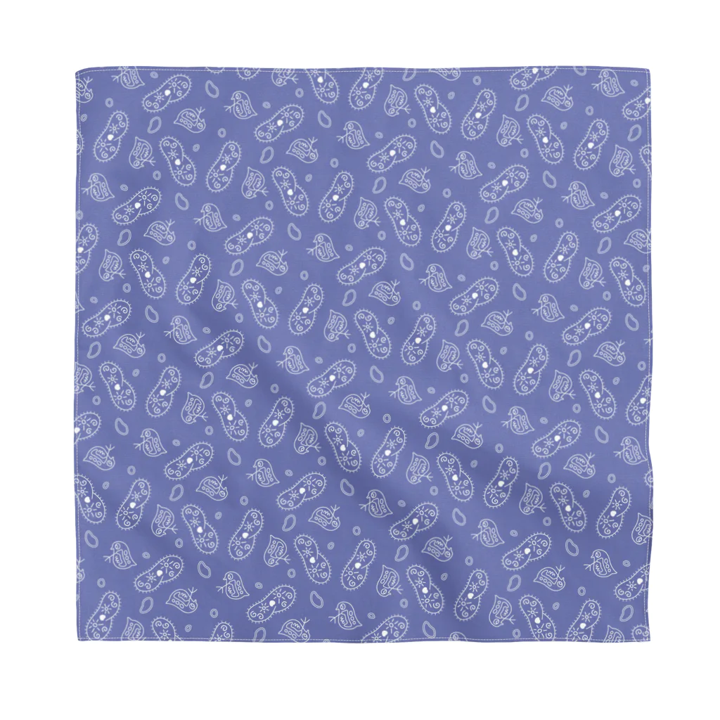B-catの微生物パターン青_アイテムいろいろ Bandana