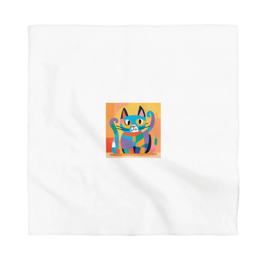 IKA_0120のカラフルな猫 Bandana