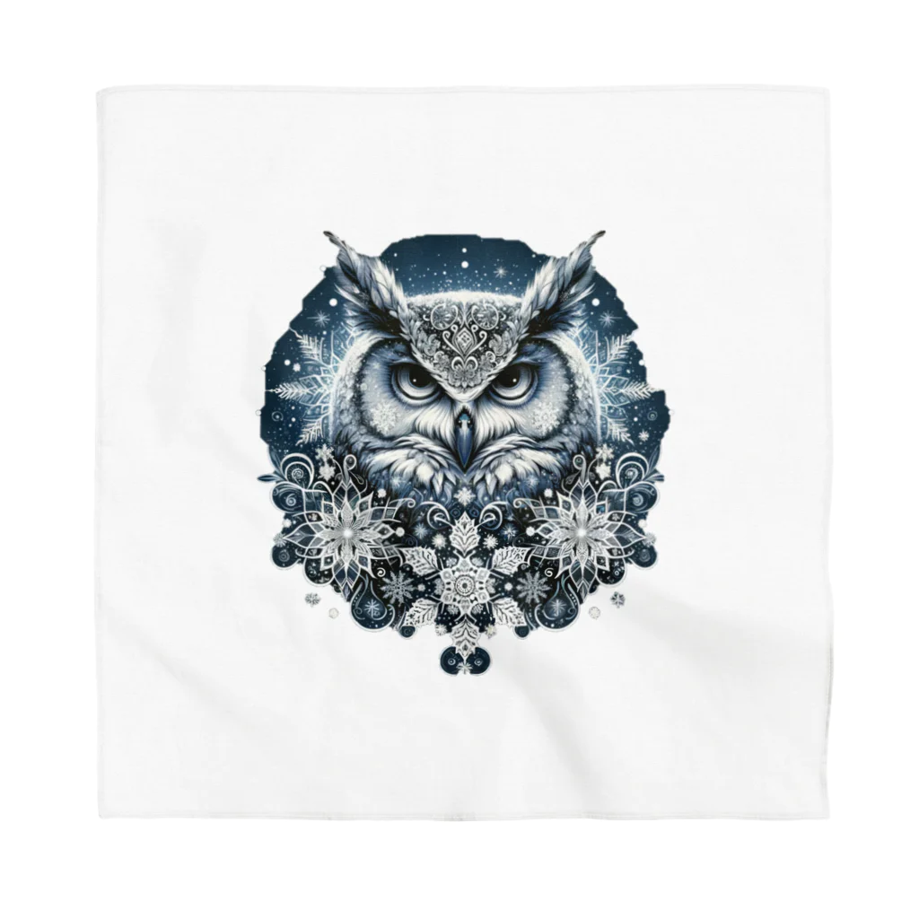 niko&PANDA shopのフクロウリース Bandana