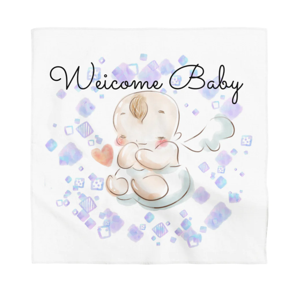 Atelier CitrusのWelcome Baby バンダナ