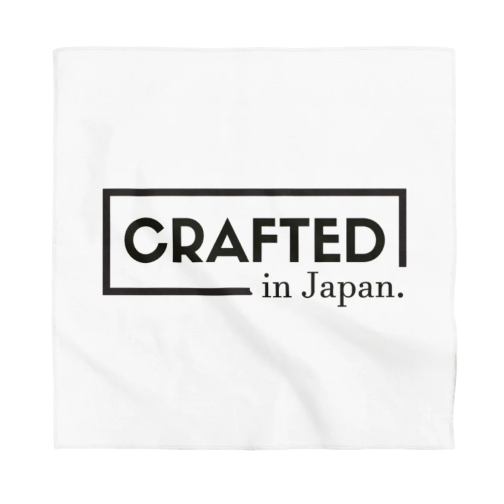 TakahashijunのCrafted in Japan ロゴ BLK バンダナ