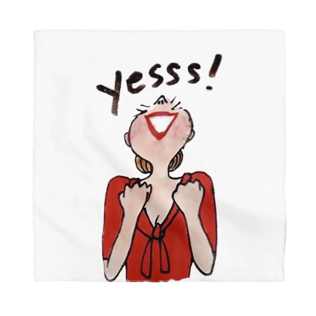 アンティークZeeeのYES! ポジティブWoman Bandana