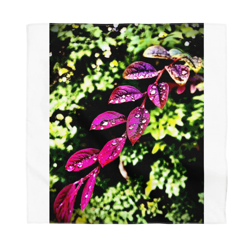 awawoのPurple leaves Bandana