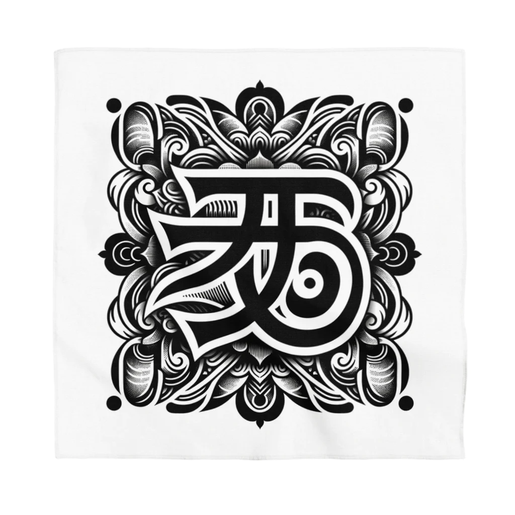 h-takujirouの梵字「クリーク」 Bandana