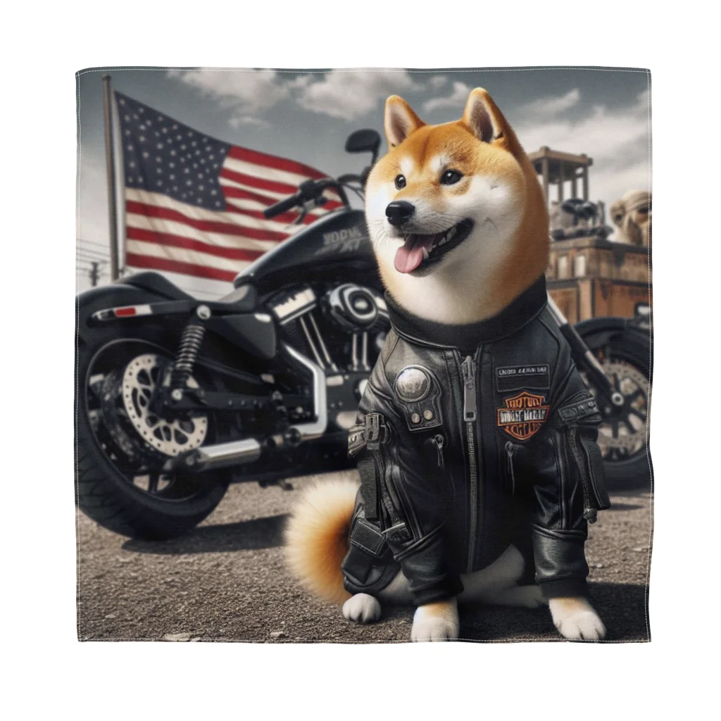 ANTARESのアメリカンライダー柴犬 Bandana