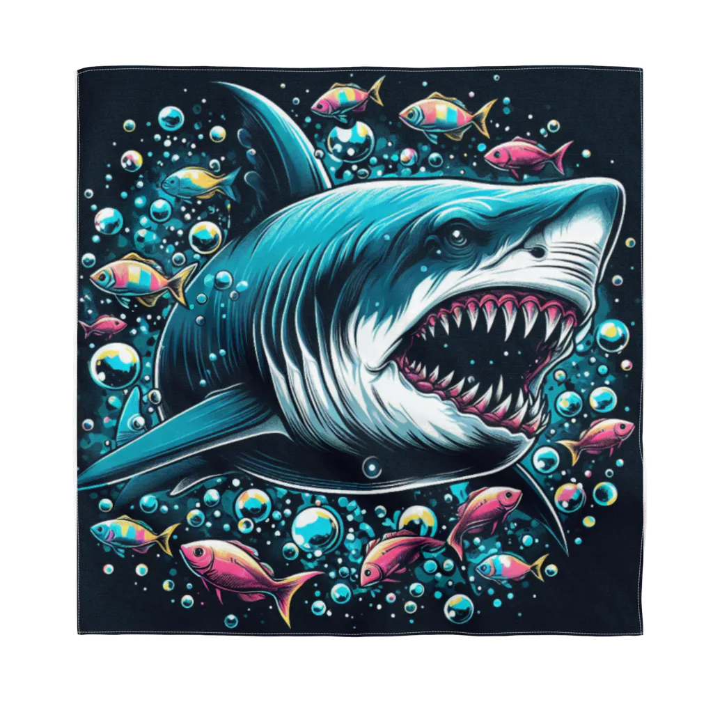 アートフル・メッセンジャーのCOOL SHARK Bandana