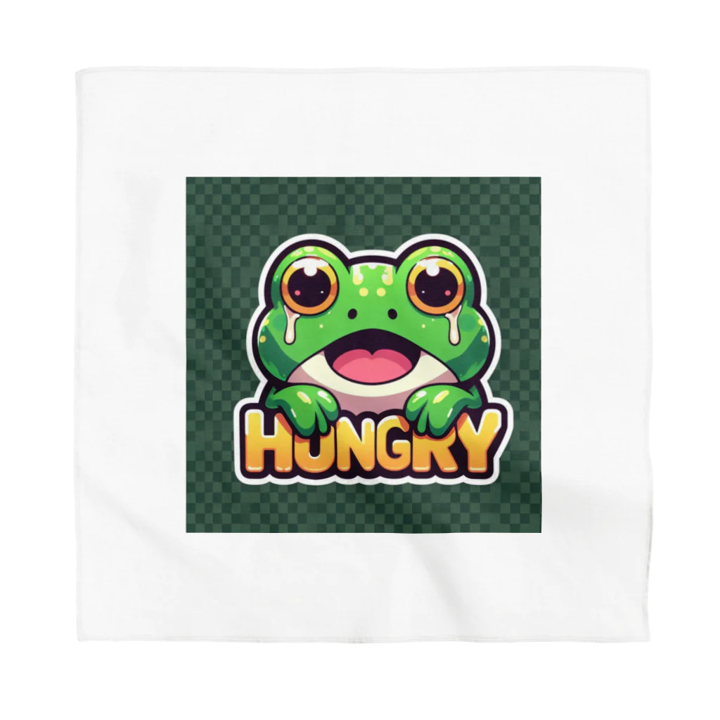 カエルグッズのHUNGRYカエル Bandana