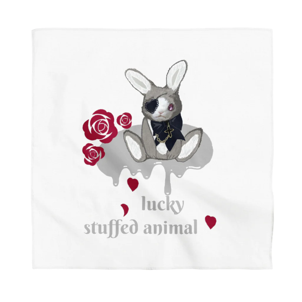 Jasmine工房のlucky stuffed animal ウサギ Bandana