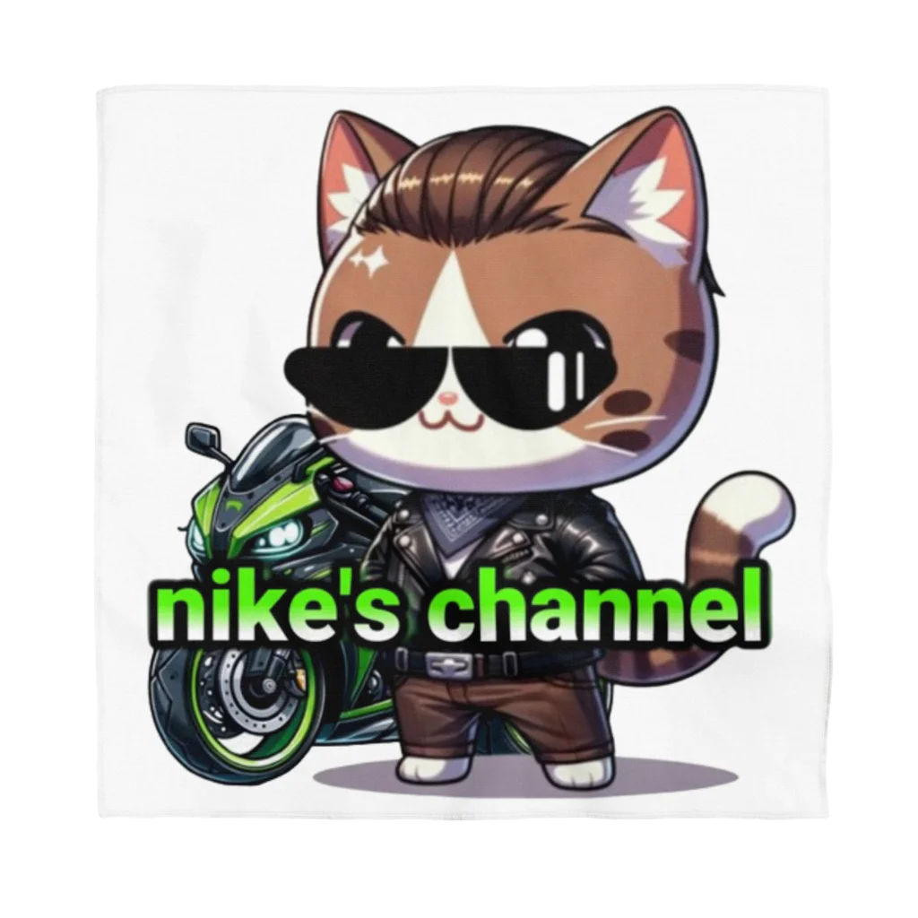 ニケちゃんショップの『nike's channel』オリジナルグッズ バンダナ