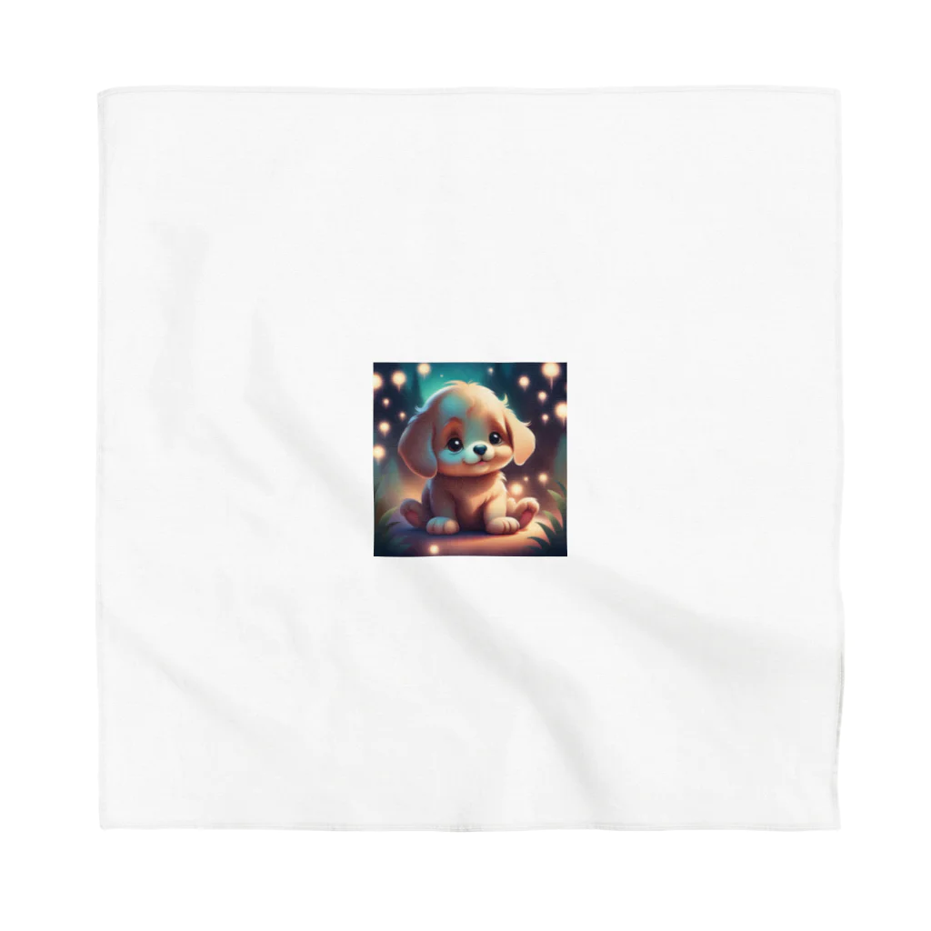 時計樹の森の幻想的な子犬グッズ Bandana