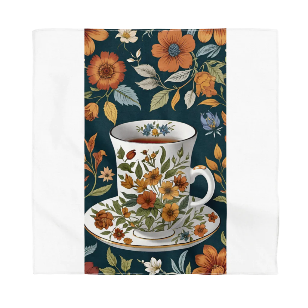 (っ◔◡◔)っ ♥ Le Petit Trésor ♥の花の詩カップ(The Flower Poetry Cup) Bandana