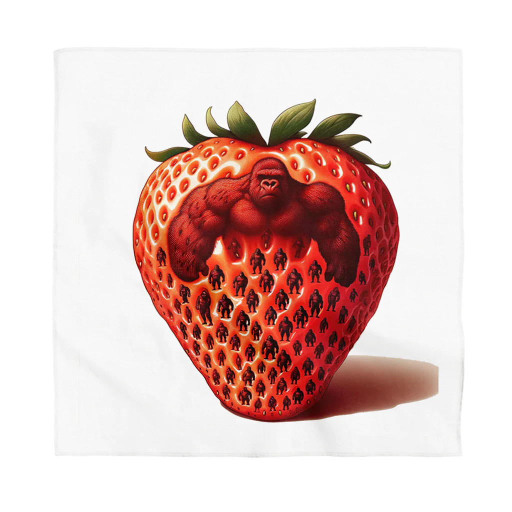 ゴリラショップのThe Mighty Gorilla Strawberry  Bandana