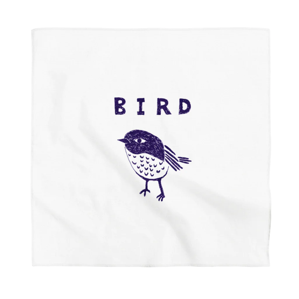 NIKORASU GOのトリマニア専用デザイン「BIRD」（Tシャツ・パーカー・グッズ・ETC） バンダナ