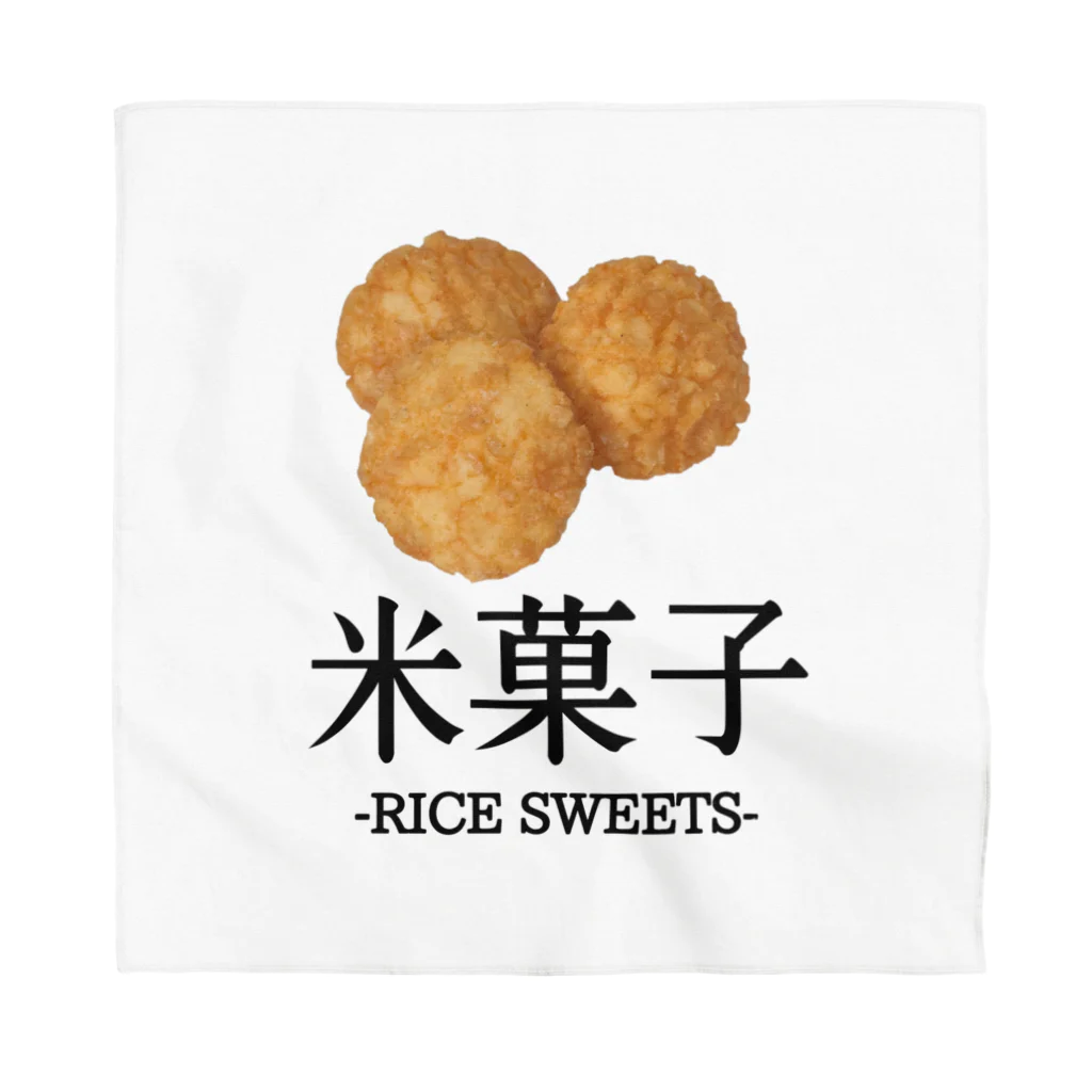 大阪下町デザイン製作所のJapanese『揚げせん』米菓子グッズ バンダナ