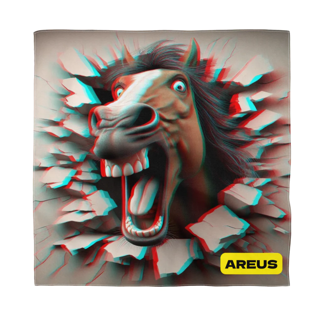 AREUSのAREUS×3D Horse Bandana