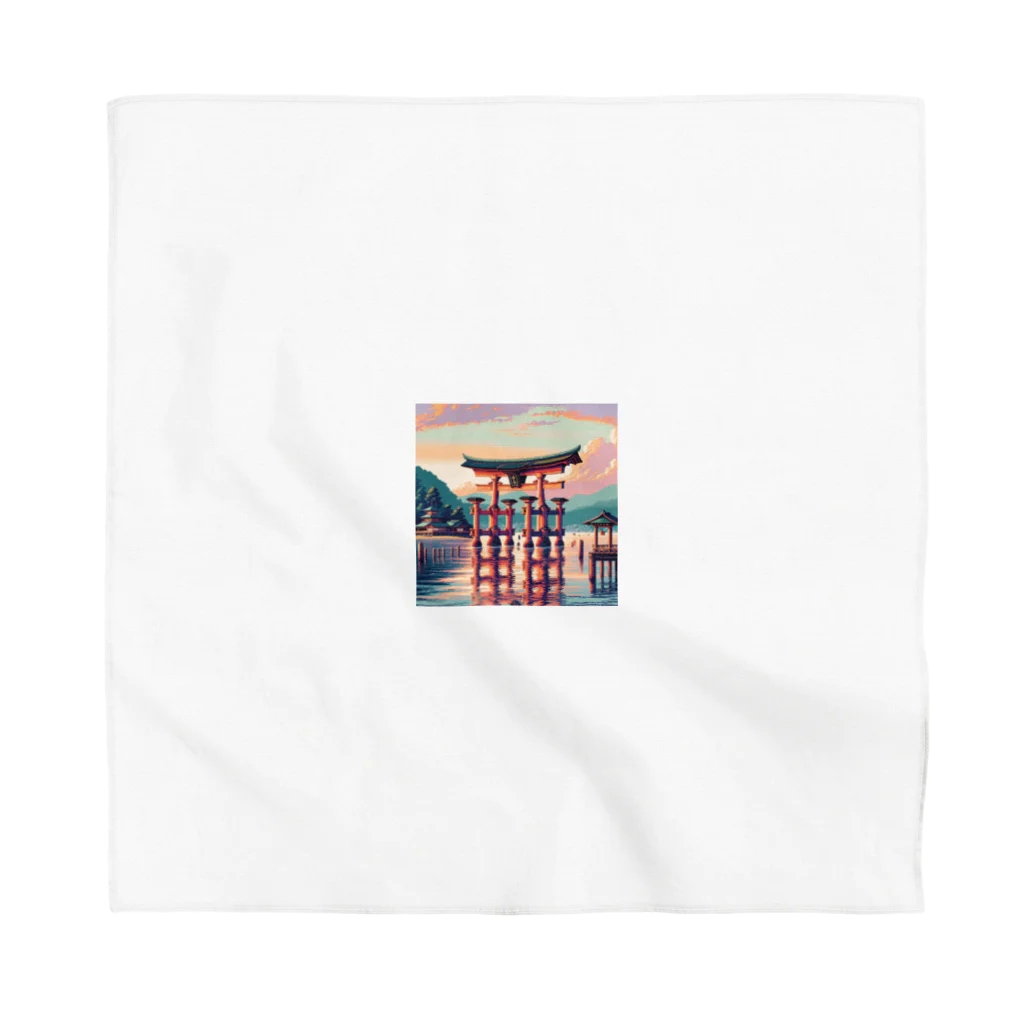 Pixel Art Goodsの厳島神社（pixel art） Bandana