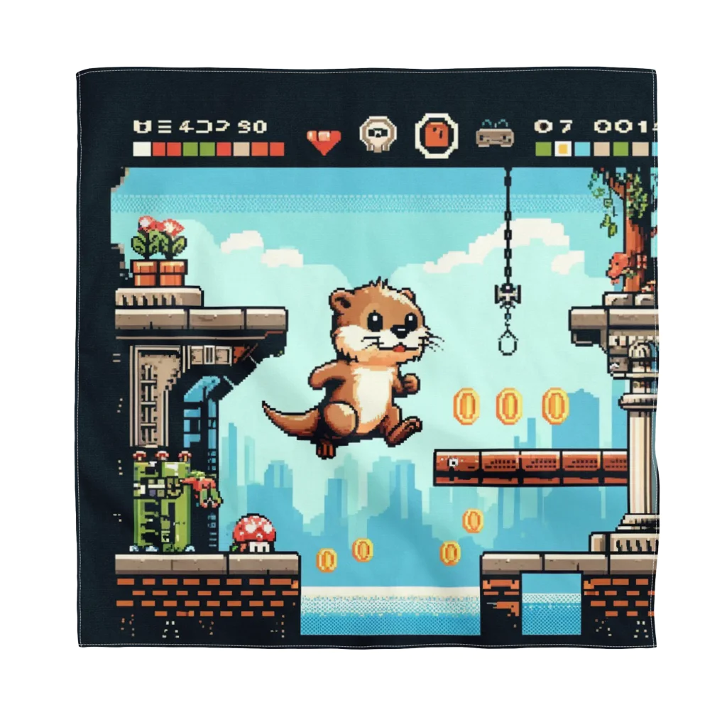 suke3kaku3のカワウソがゲームの世界に飛び込んだ！ Bandana