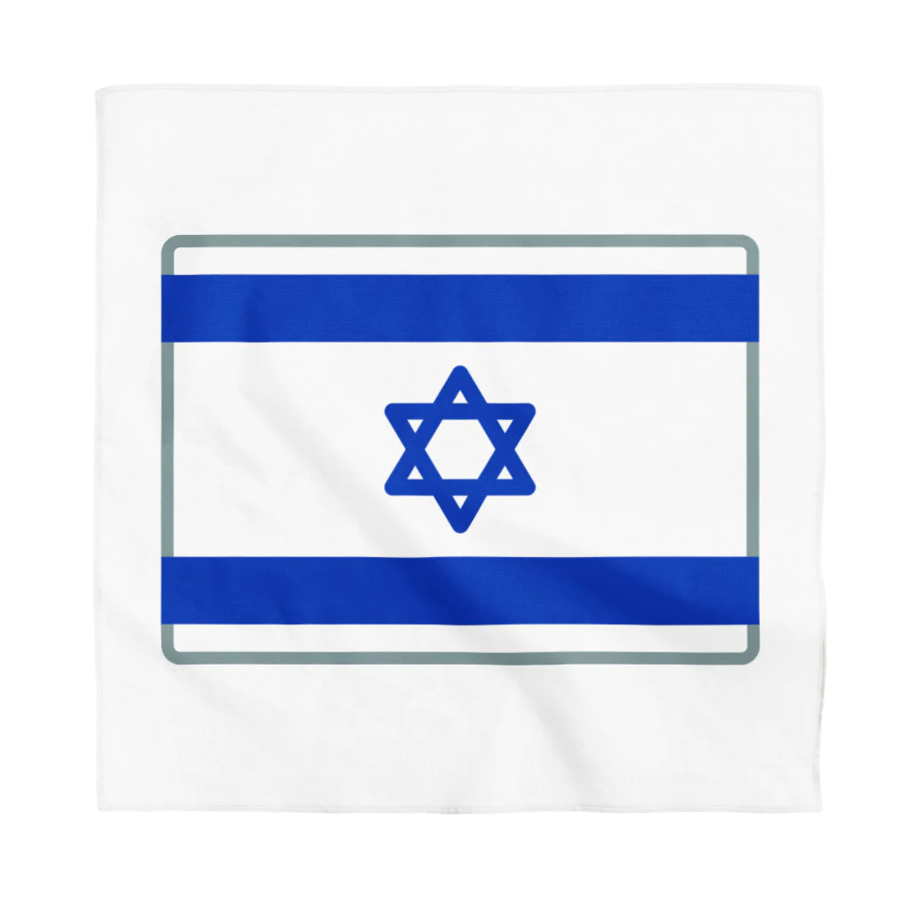 お絵かき屋さんのイスラエルの国旗 バンダナ