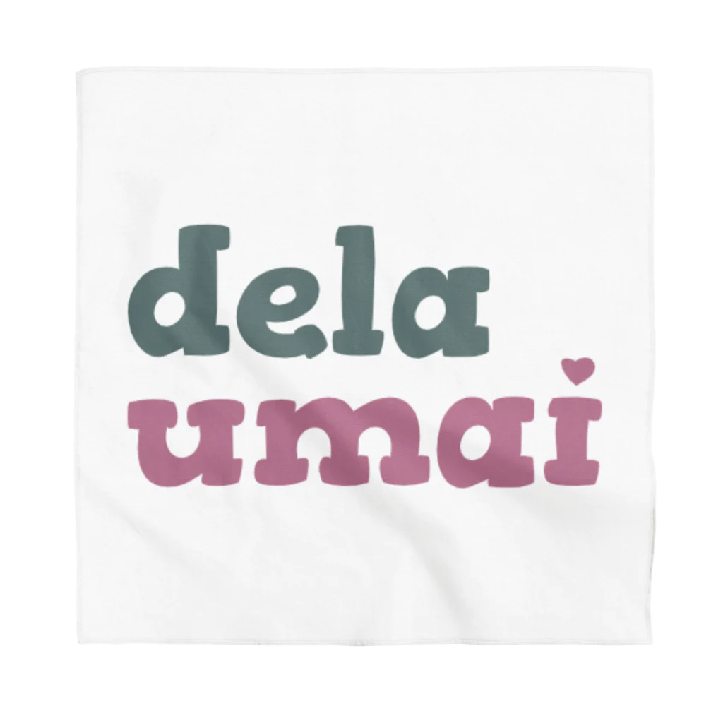 carl-carlのdela umai ロゴ Bandana