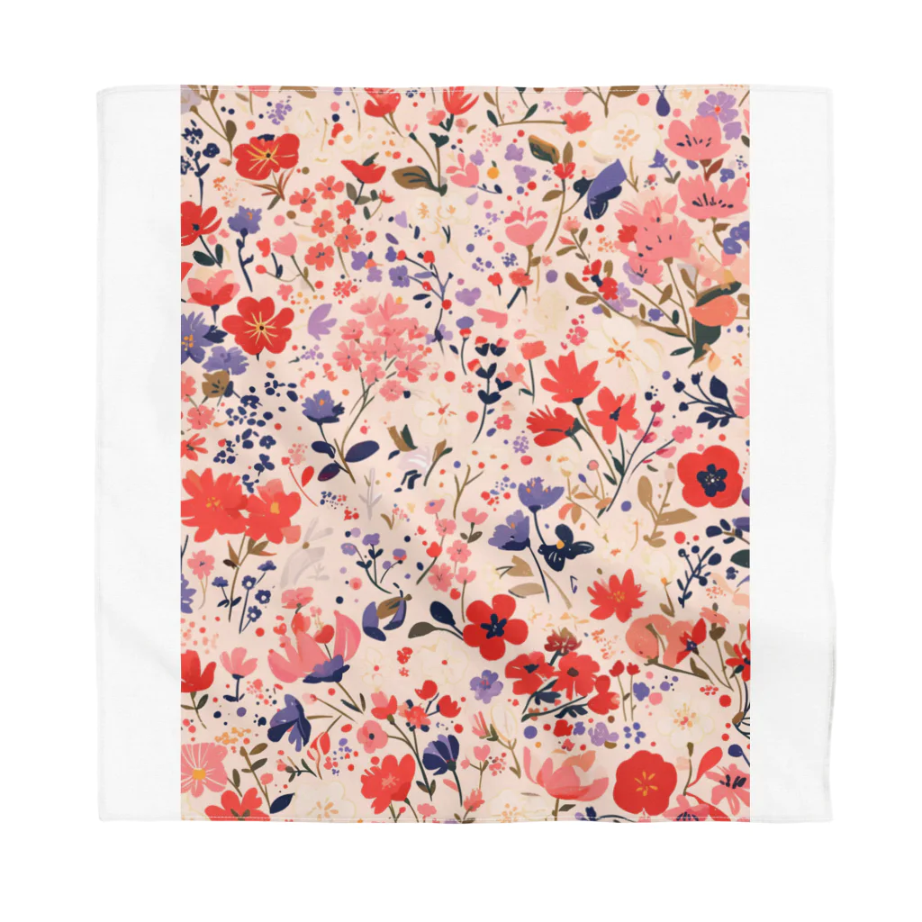 AQUAMETAVERSEの花柄のプリント　なでしこ1478 Bandana