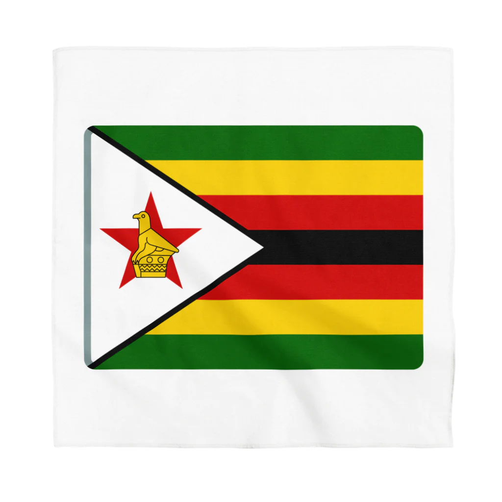お絵かき屋さんのジンバブエの国旗 バンダナ