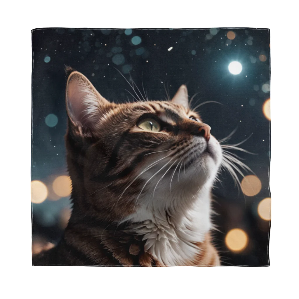 AI Design Labの星を見る猫 Bandana