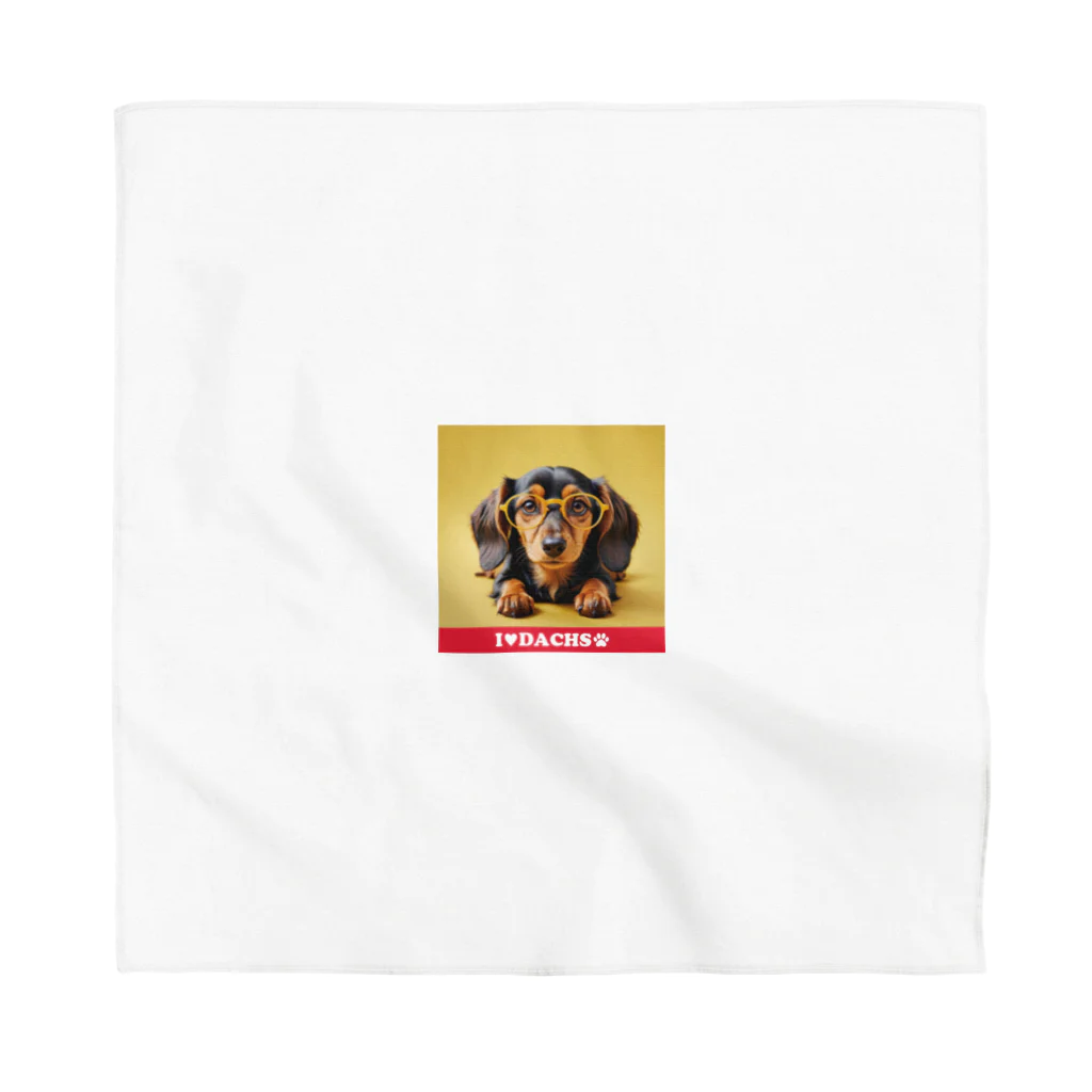 Design.DachsのI LOVE DACHS_02 Bandana