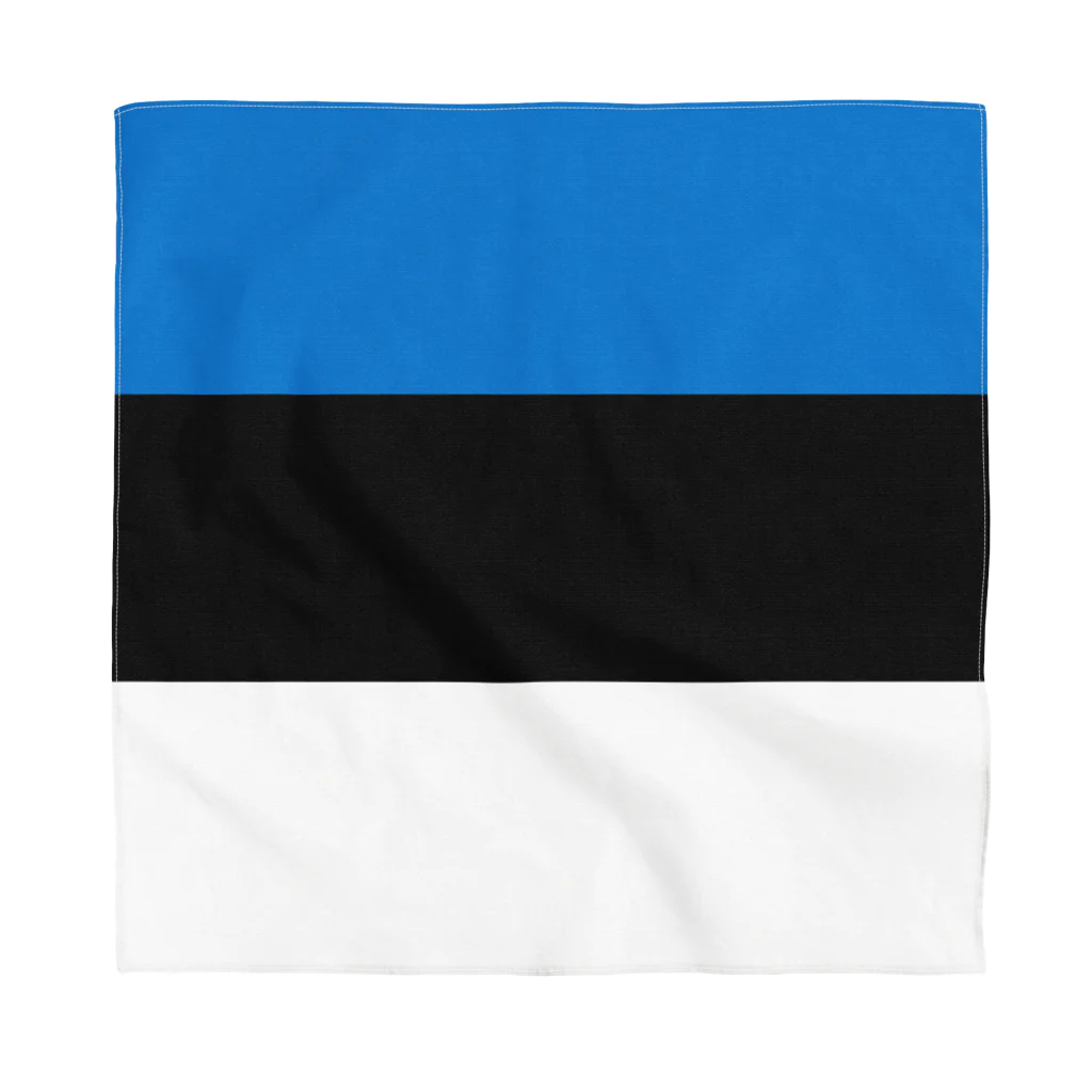 お絵かき屋さんのエストニアの国旗 バンダナ