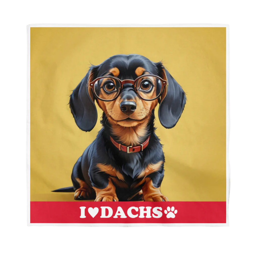 Design.DachsのI LOVE DACHS_02 Bandana