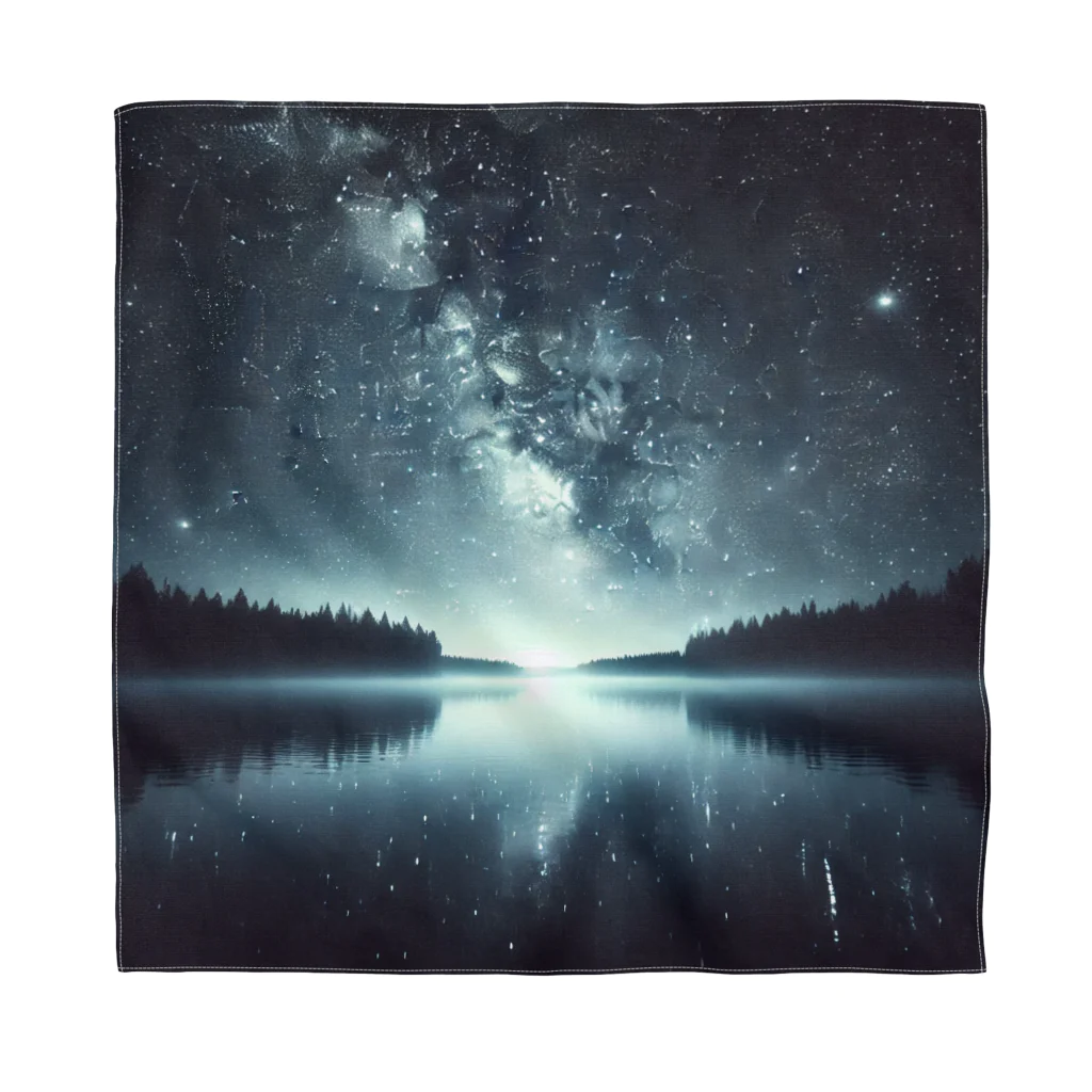 DQ9 TENSIの静かな湖に輝く星々が織りなす幻想的な光景 Bandana