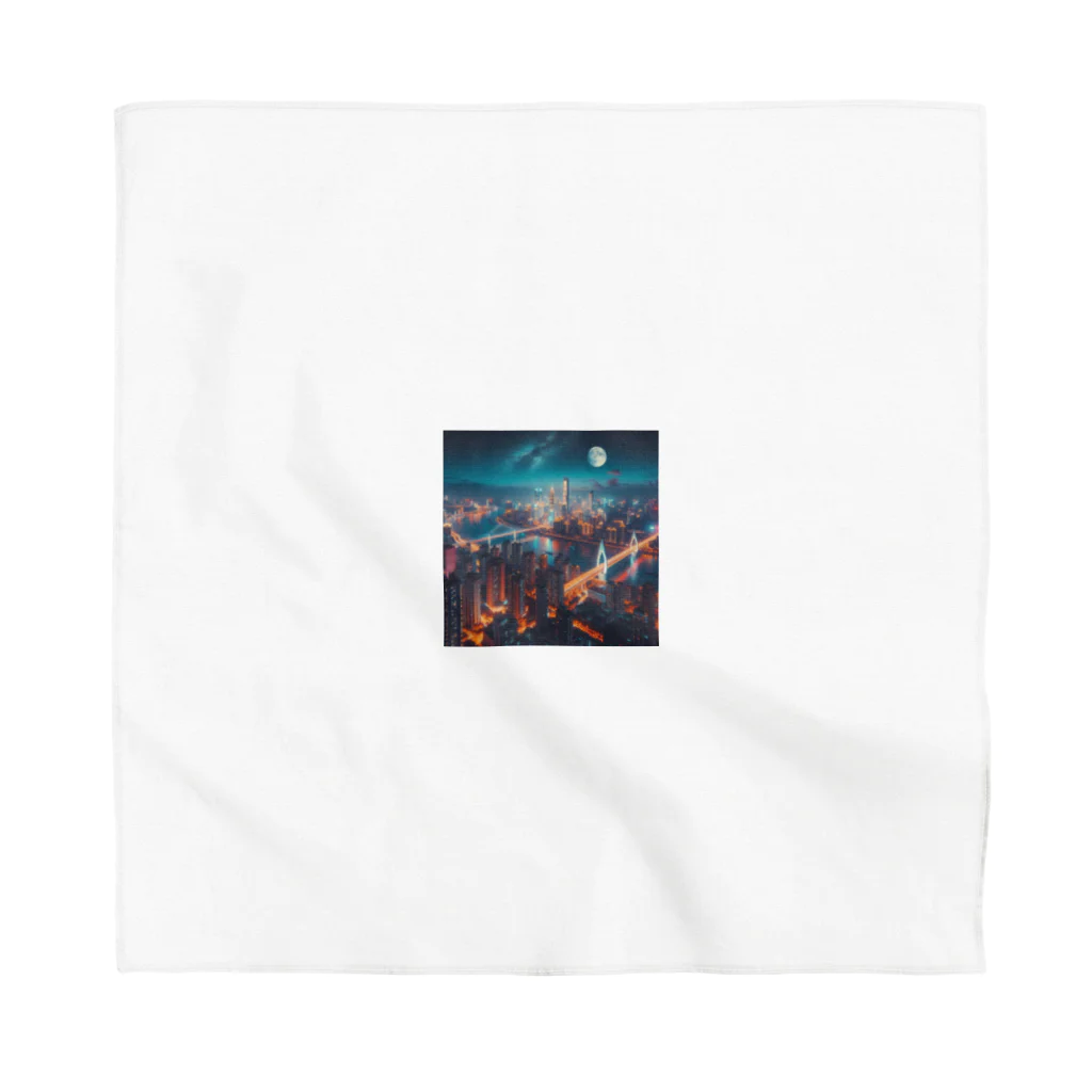 Teesignsの月夜に輝く未来都市 Bandana