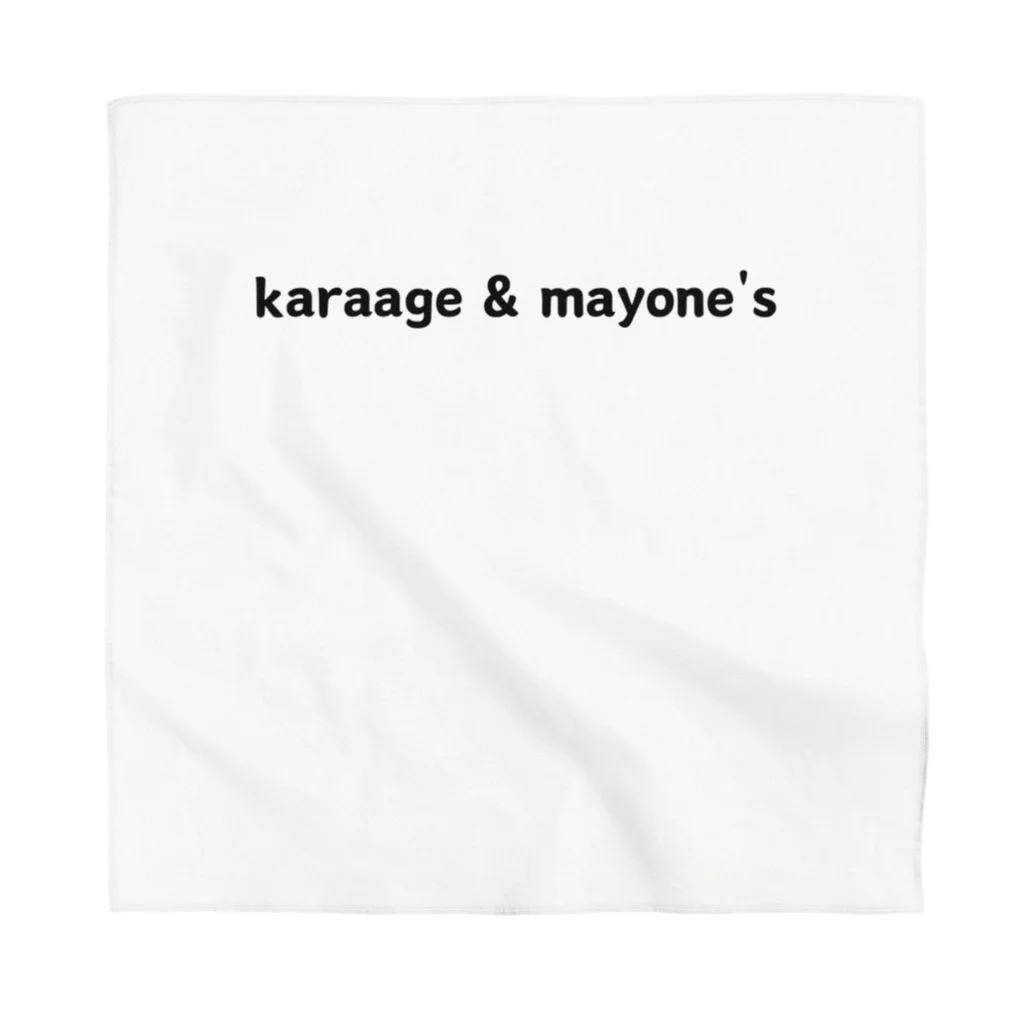 new_y  designのkaraage & mayone's バンダナ