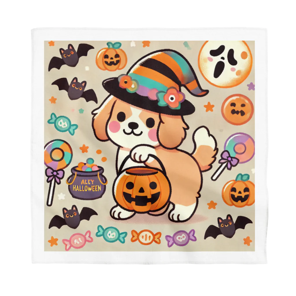 あとりえmignonのハロウィンドッグ Bandana