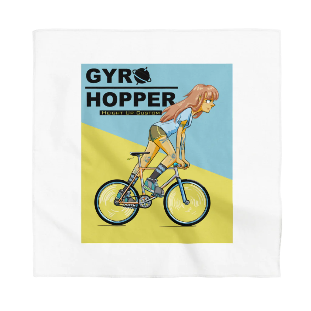 nidan-illustrationのGYRO HOPPER (inked fixie girl) バンダナ