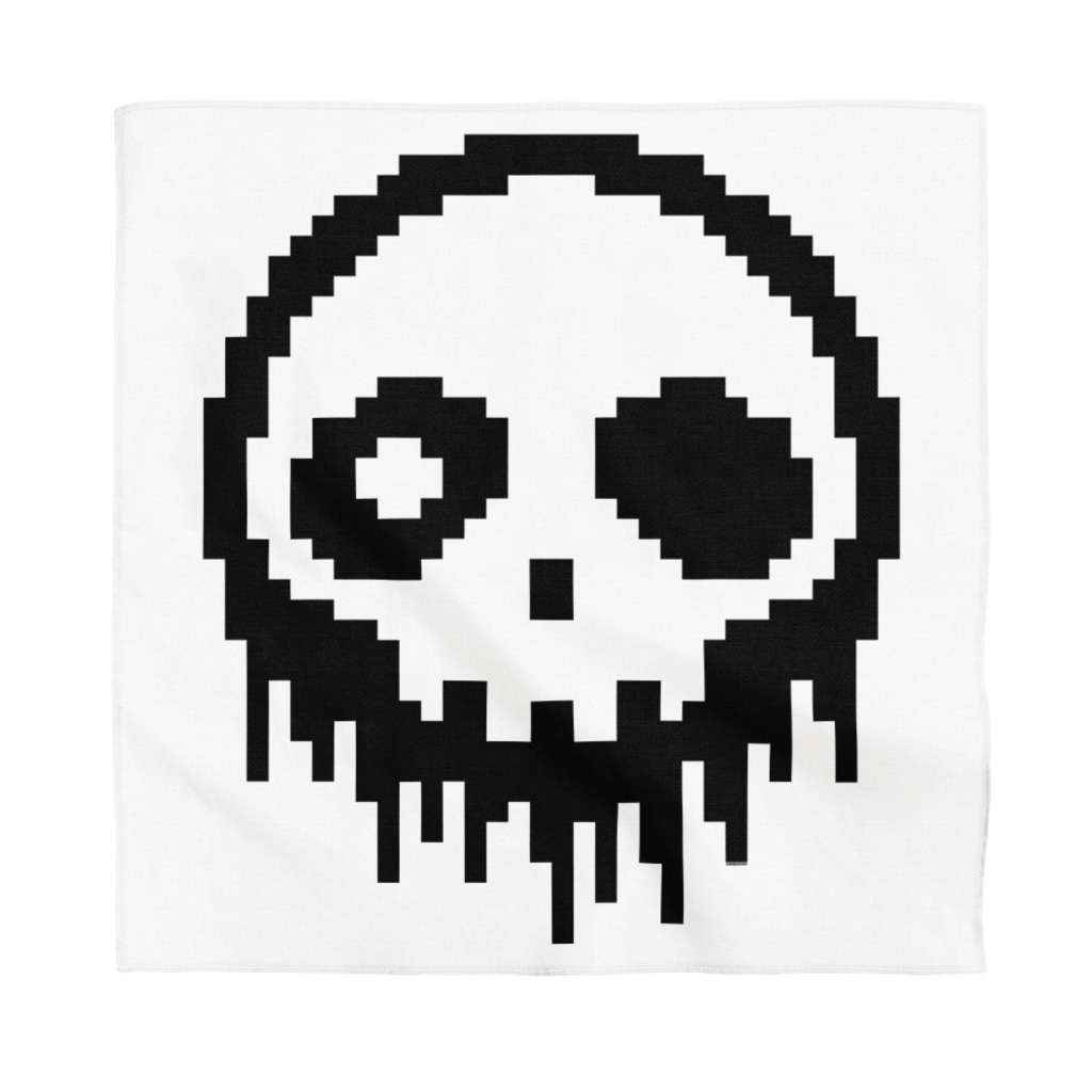 ドット絵ドクロ Bandana By Cɐkeccoo Bgatann Suzuri