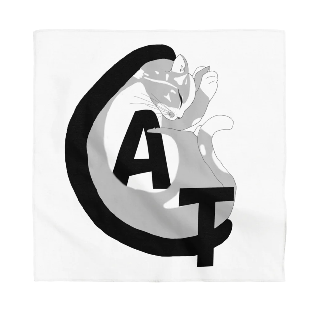 A＆OShopの Sleeping cat Bandana