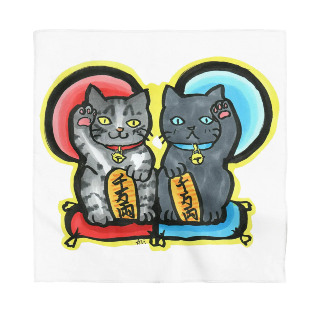 miku'ꜱGallery星猫の千万両✨招き猫 Bandana