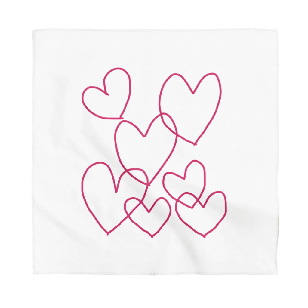 ☆ららくらら☆のHeart Bandana