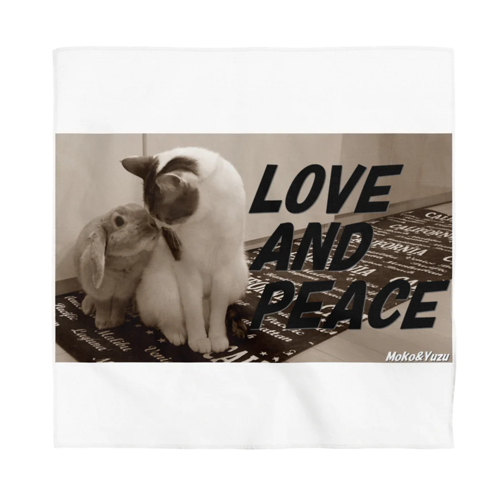 モコ＆ゆず Creator FactoryのLOVE AND PEACE　クラッシックVer Bandana