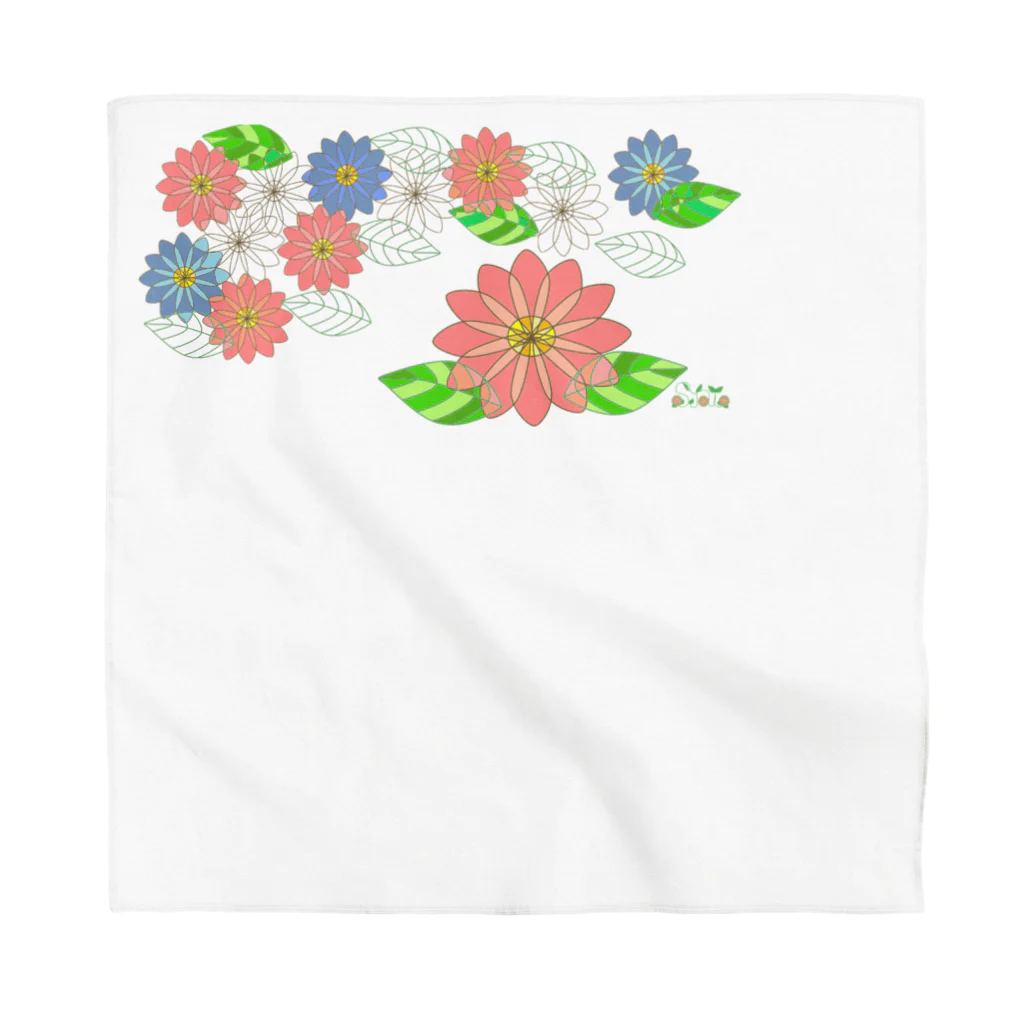 Tender time for OsyatoのStained glass flowers　～side～ Bandana