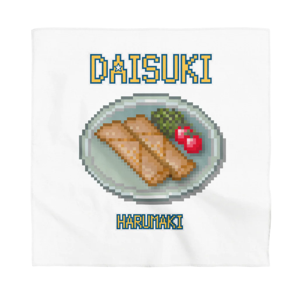 猫と釣り人のハルマキ(ドット絵) Bandana