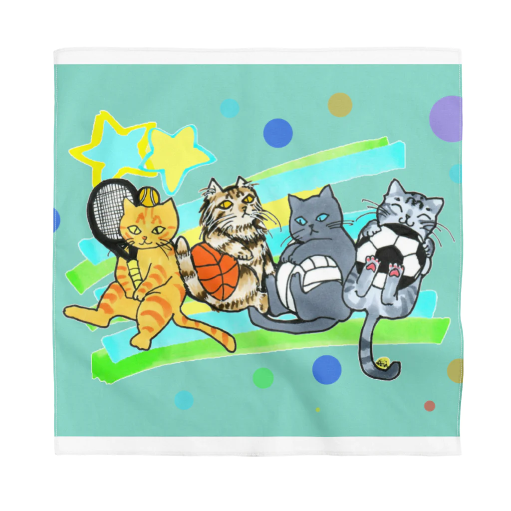 miku'ꜱGallery星猫のネコリンピック✨球技 스카프