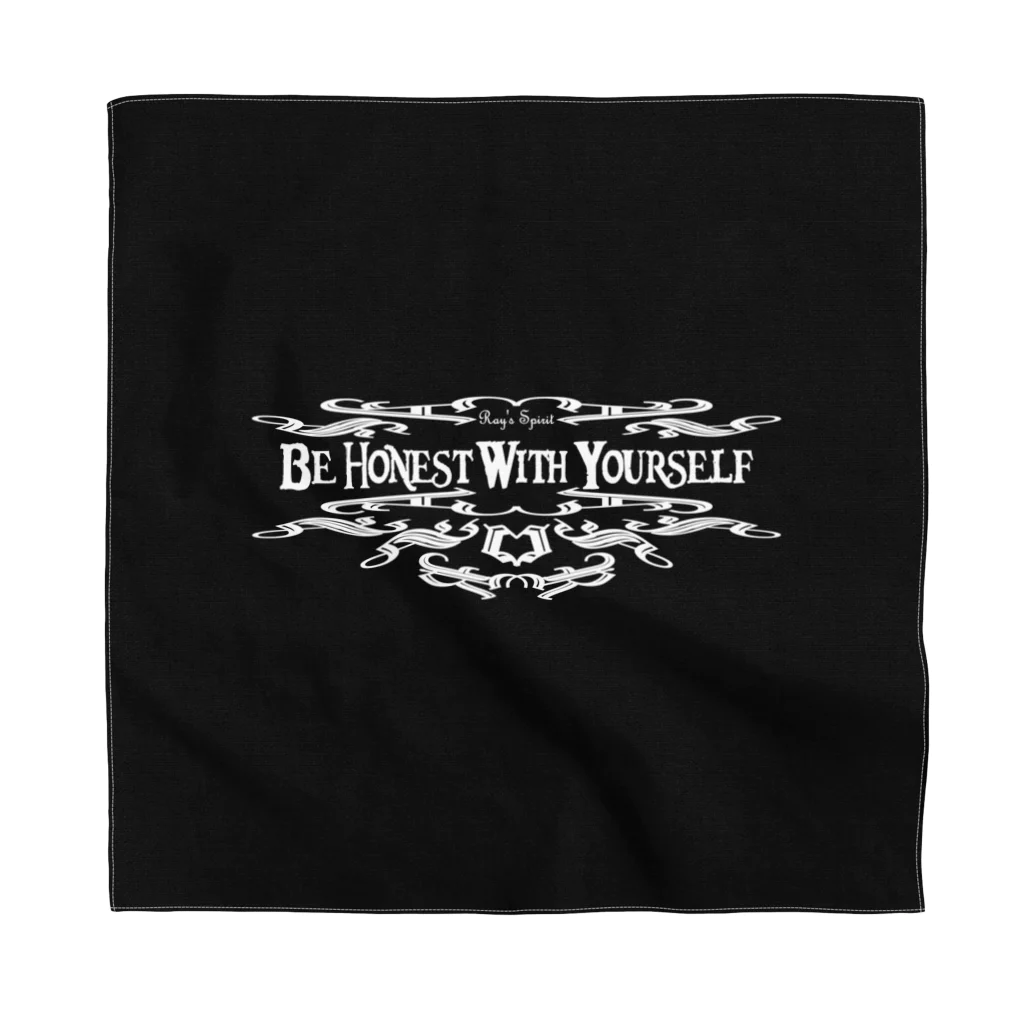 Ray's Spirit　レイズスピリットのBe Honest With Yourself（WHITE） Bandana