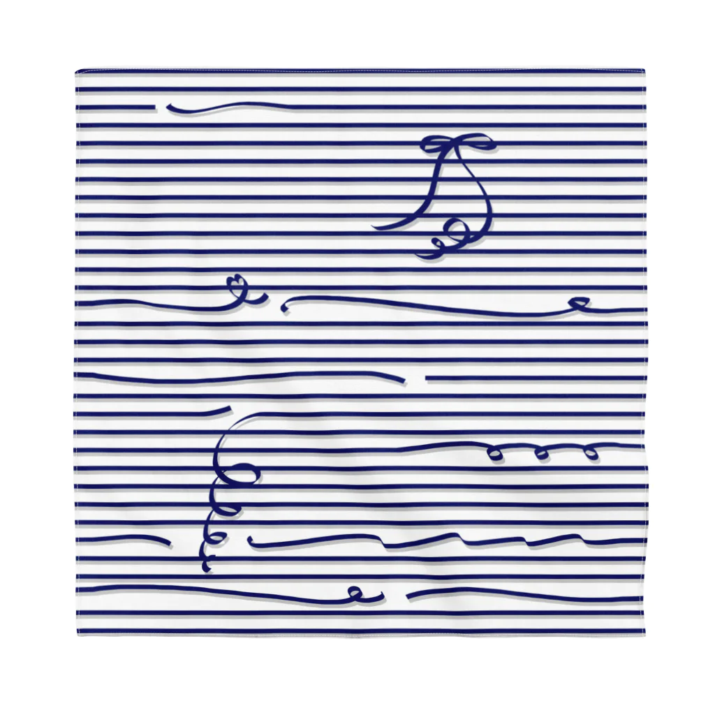 dizzyのNavy Stripes バンダナ