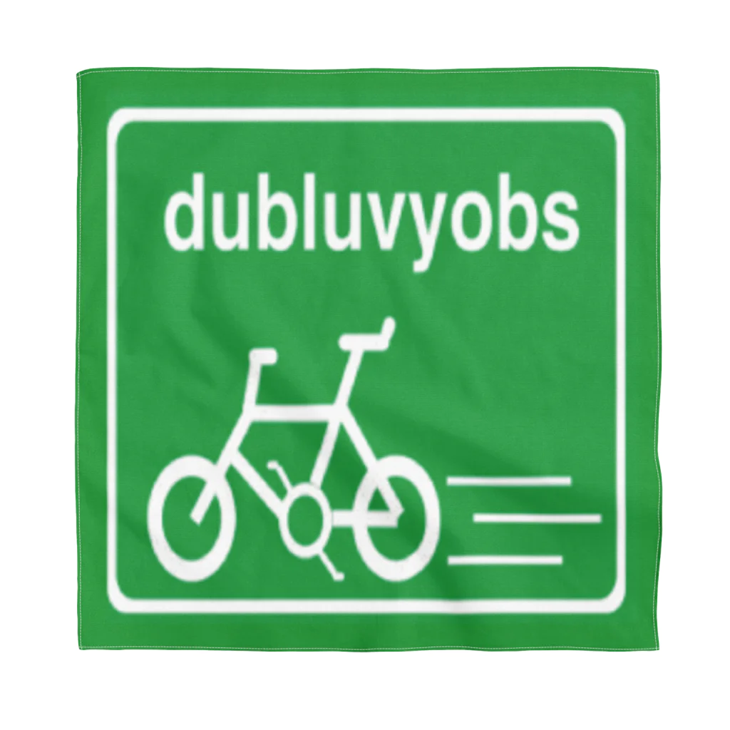 dubluvyobsダブラヴヨブス のSquared bike logo バンダナ